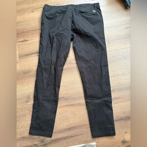 Zara DNWR Black Chino Pants Men's Size 36 Slim Fit Stretch